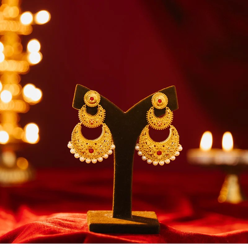 Premium Gold Plated Chandni Kanbali